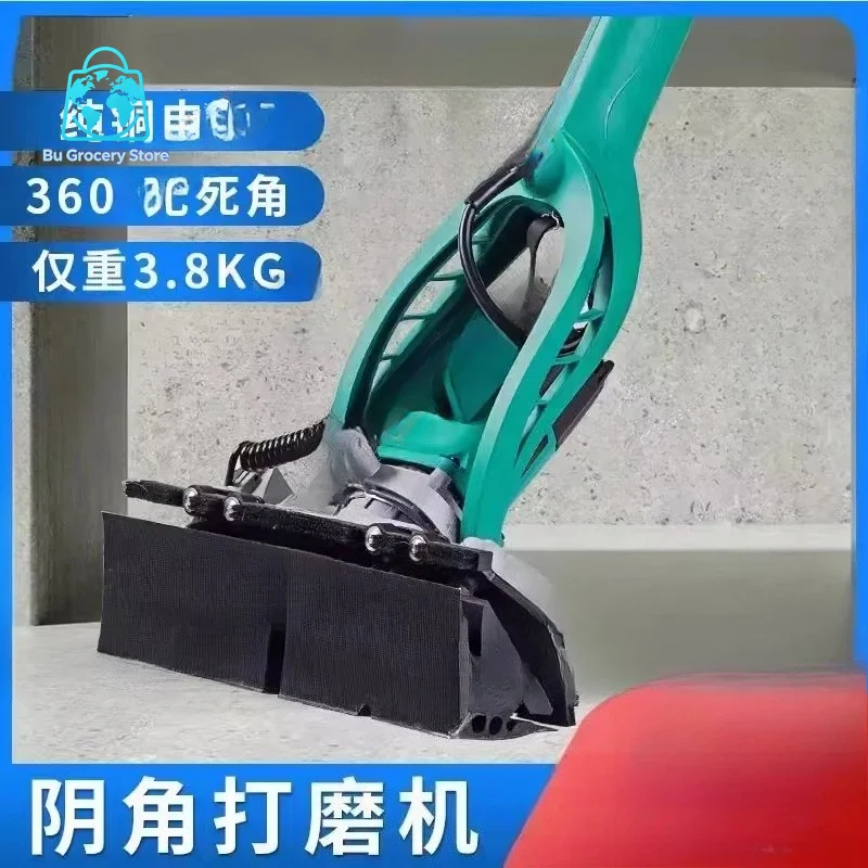 Wall Putty Inferior Corner Grinder Automatic Triangle Sandpaper Machine Electric Inferior Corner Grinder Long Rod Corner