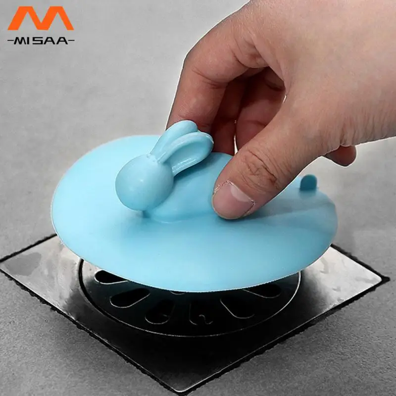 Floor Drain Deodorizer Cartoon Rabbit Anti-clogging Deodorant Sewer Drain Sewer Deodorant Cover Sink Strainer