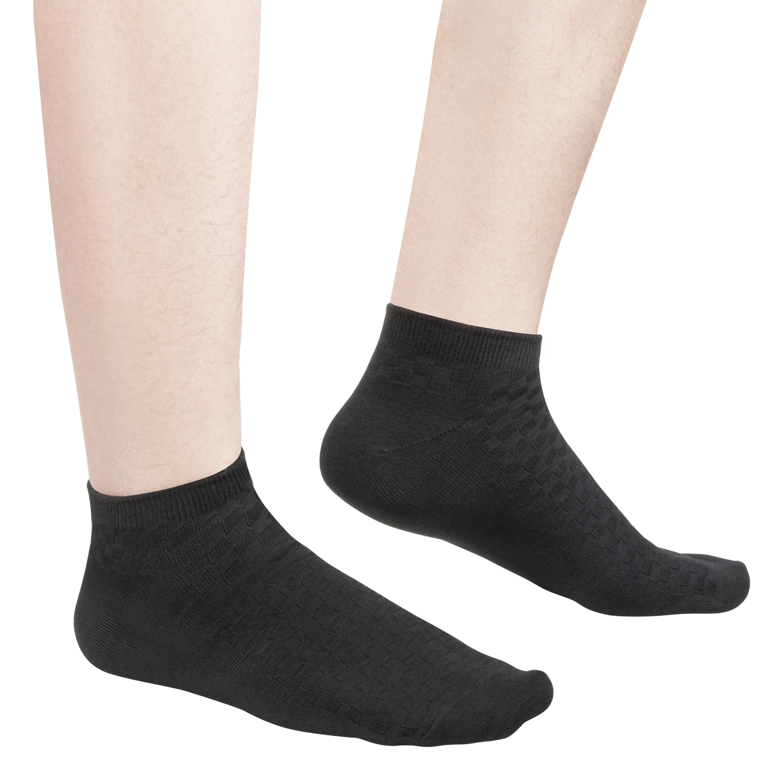 

10 Pairs Men's Bamboo Ankle Socks Summer Thin Plain Daily Low Cut Sneaker Trainer Socks Breathable Ivisible Short Socks