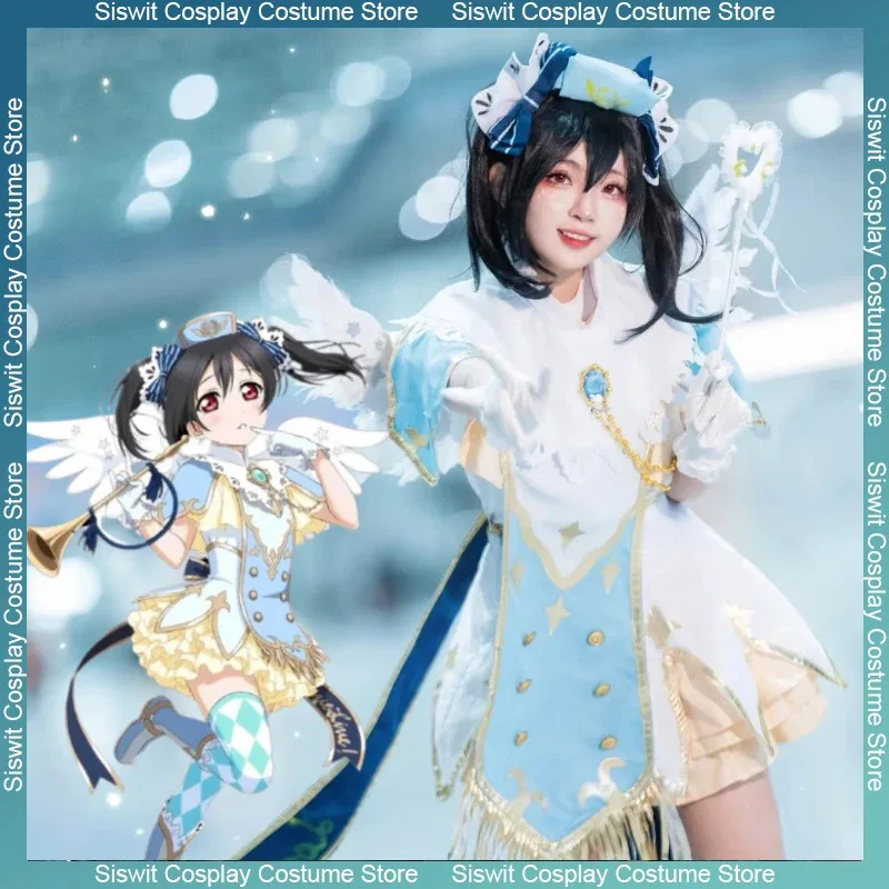 

Love Live! Anime Nico Yazawa Secret Angel Awakening Cosplay Costume Full Set School Idol Festival Stage Uniform Outfit Halloween