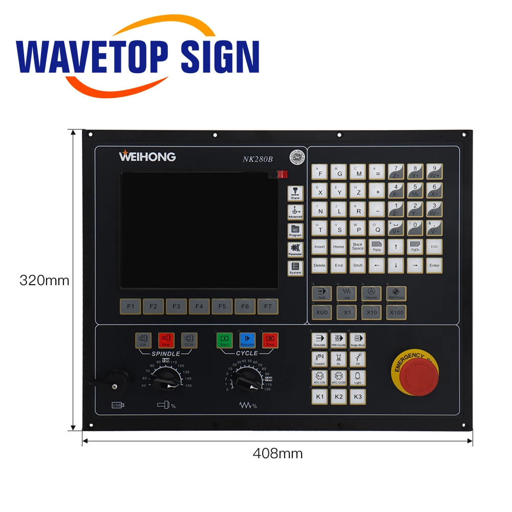 WeiHong CNC Pulse Control System Lambda21A+NK280B 4Axis Bus Lambda21E Support ATC Straight Row Tool Change for CNC Wood Cutter