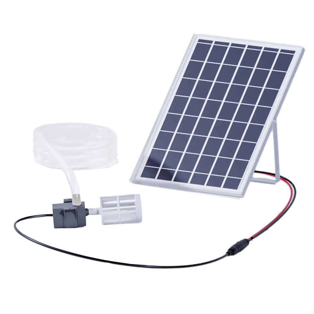 1set 9V10W Solar Power Generation Bracket Plate 12V DC Female Connector Water Pump Filter 2m Tube For Aquariums Garden Kit