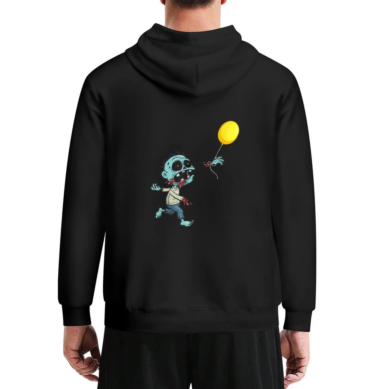 

Zombie Birthday Balloon - Funny Cute Zombie Kids Hoodie men's winter sweater mens designer clothes big size hoodie
