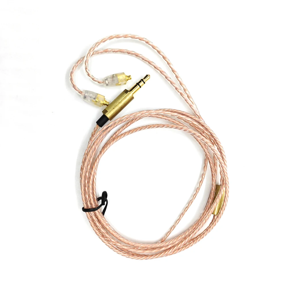 Cable IEM 3,5 MM enchufe HIFI OCC Cable de auriculares con Cable de actualización 2PIN MMCX conector de auriculares para KZ ZSN PRO auriculares Monitor de oído Wir