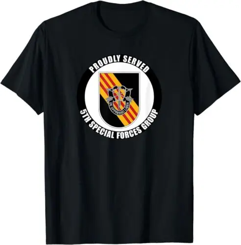 

NEW LIMITED Proudly Served 5th Special Forces Group Airbone Army Veteran T-Shirt