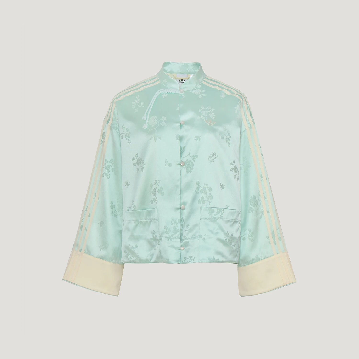 Image of Adidas Original Clover Damen Neue Chinesische Jacquard-Modejacke KY5742