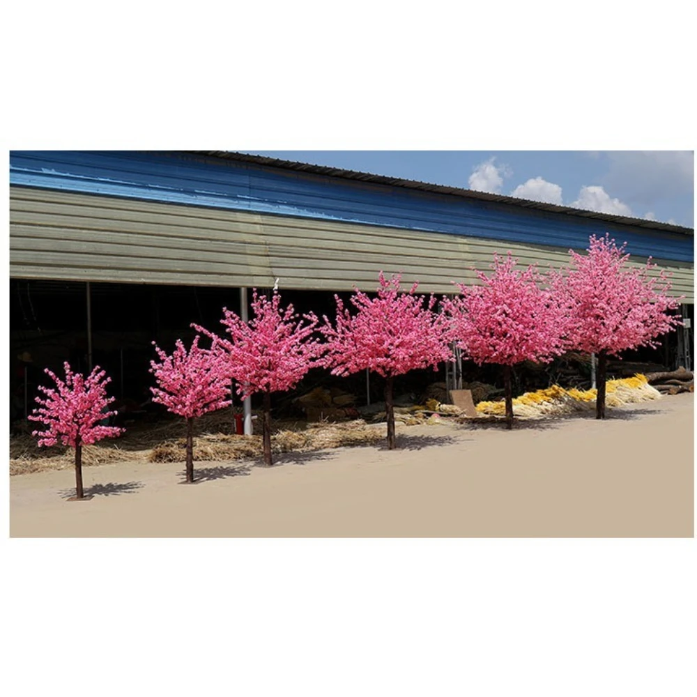 

Simulation peach tree fake peach tree large plant cherry blossom plum blossom wishing tree wedding floor decoration