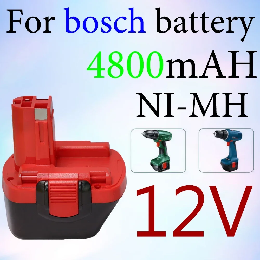 12V suitable for Bosch 4800mAh nickel hydrogen MH 12V screw drive battery BAT043 BAT045 BAT046 2607335273 2607335274 PSR