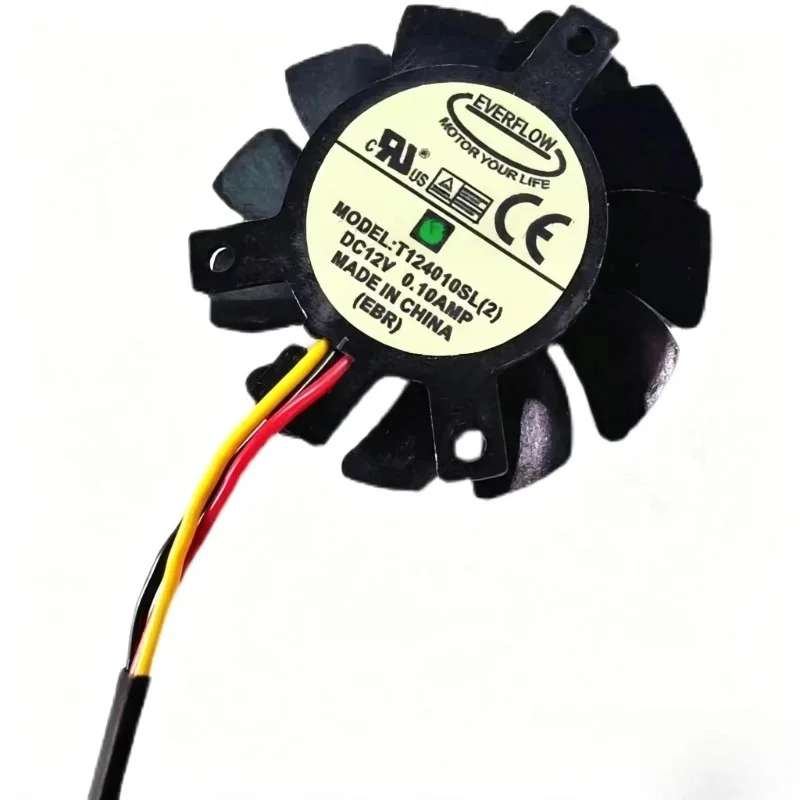CPU Fan for EVERFLOW T124010SL (2) Diameter 3.6cm Hole Spacing 3 * 3 * 2.3cm Motherboard Silent Cooling Fan