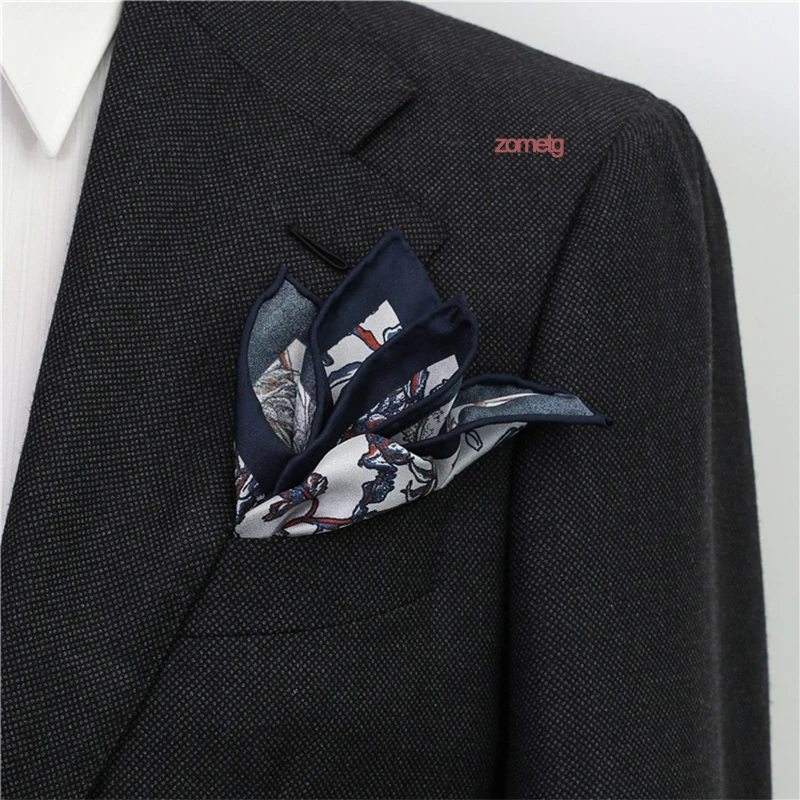 Men\'s PocketSquare Wholesale Handkerchief Fashion Hankerchief zometg Men Business Suit Accessories Man Suit Handkerchiefs