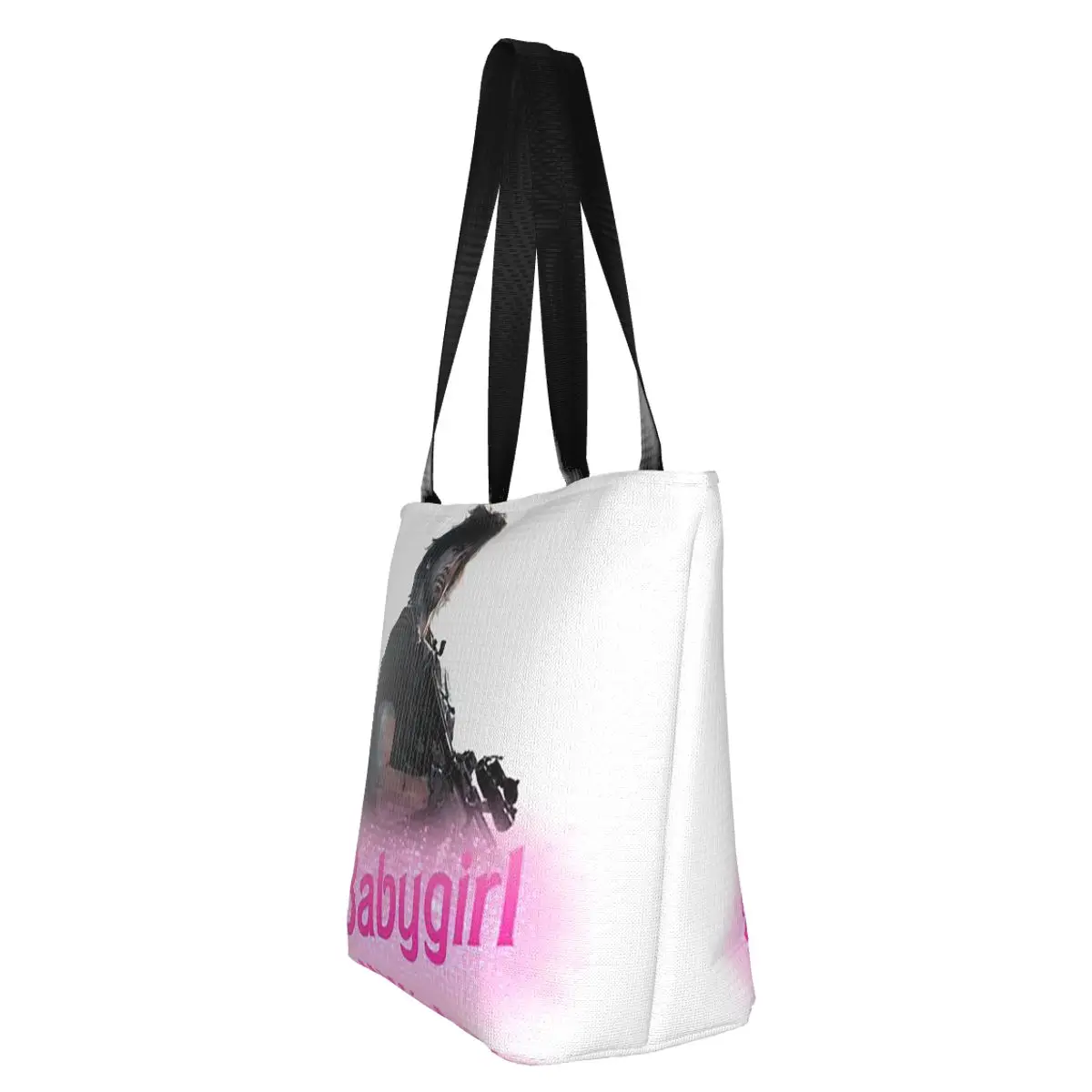 

Carlos Oliveira Babygirl Shopping Tote Bag Canvas Large Capacity Shoulder Bags Shopper Grocery Handbag for Women