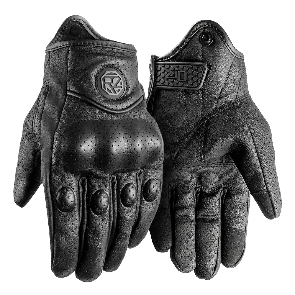 motorcycle riding gloves, goatskin, full-finger gloves, gloves for motorcycles, gloves image 2