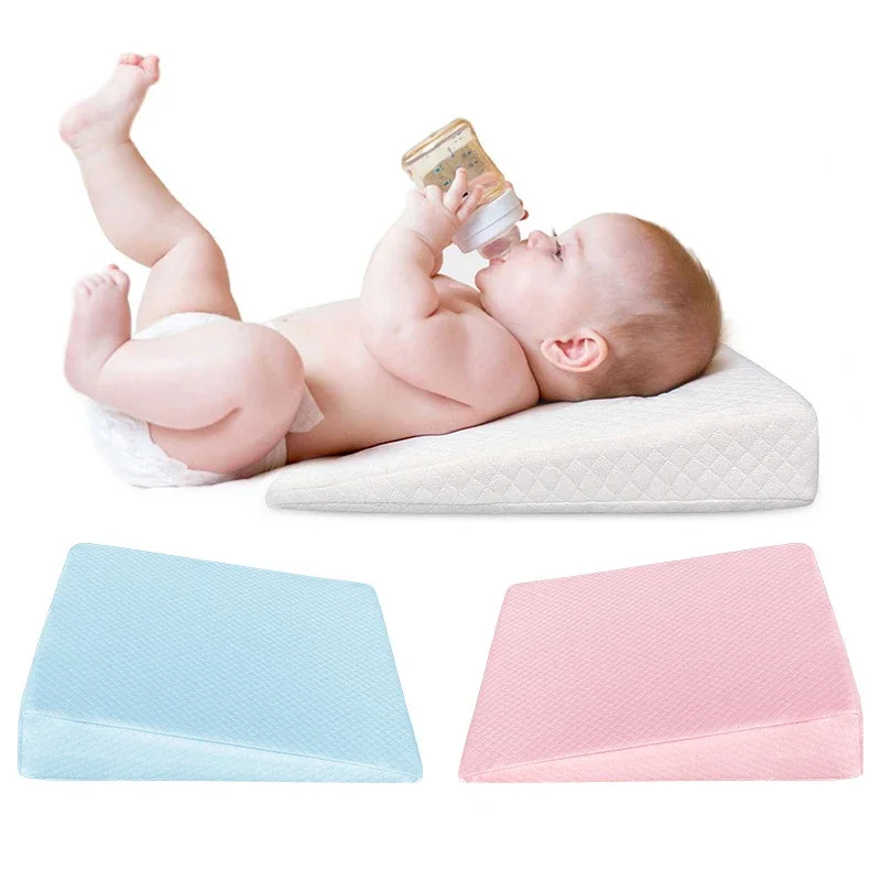 Baby Feeding Prevent Spit Milk Slope Cushion Pillow Newborn Memory Side Feed Choke Breathable Anti-skidding Infant Accessories