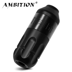 Ambition-máquina de tatuaje rotativa, pluma de maquillaje permanente de 4,0mm, Motor sin núcleo, agarre de 33mm, interfaz RCA para arte corporal
