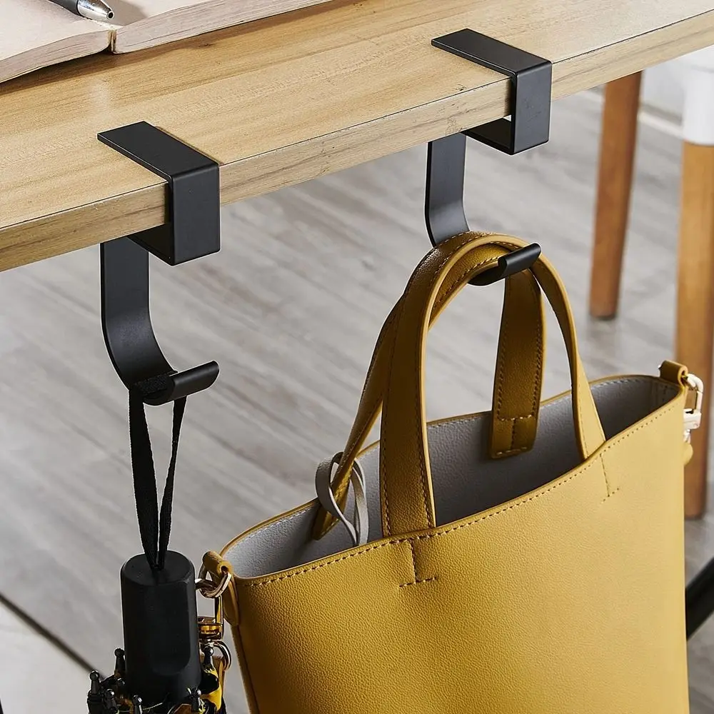 New Table Wall Hanger Bag Hook Punch-free Hanging Decorative Purse Holder Removable Multi-functional Handbag Rack Table