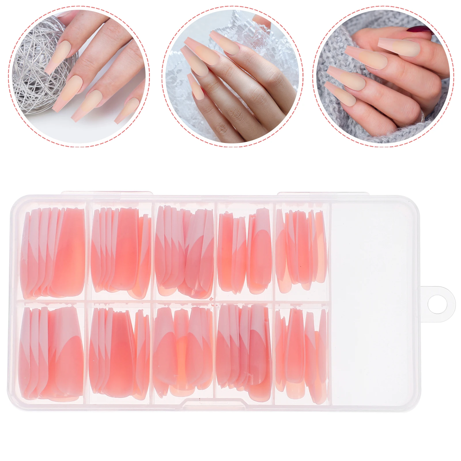 

120Pcs Press on Fake Nails French Style Glue on Nails for Women Wedding Birthday Manicure Art Supplies False Nail Tips