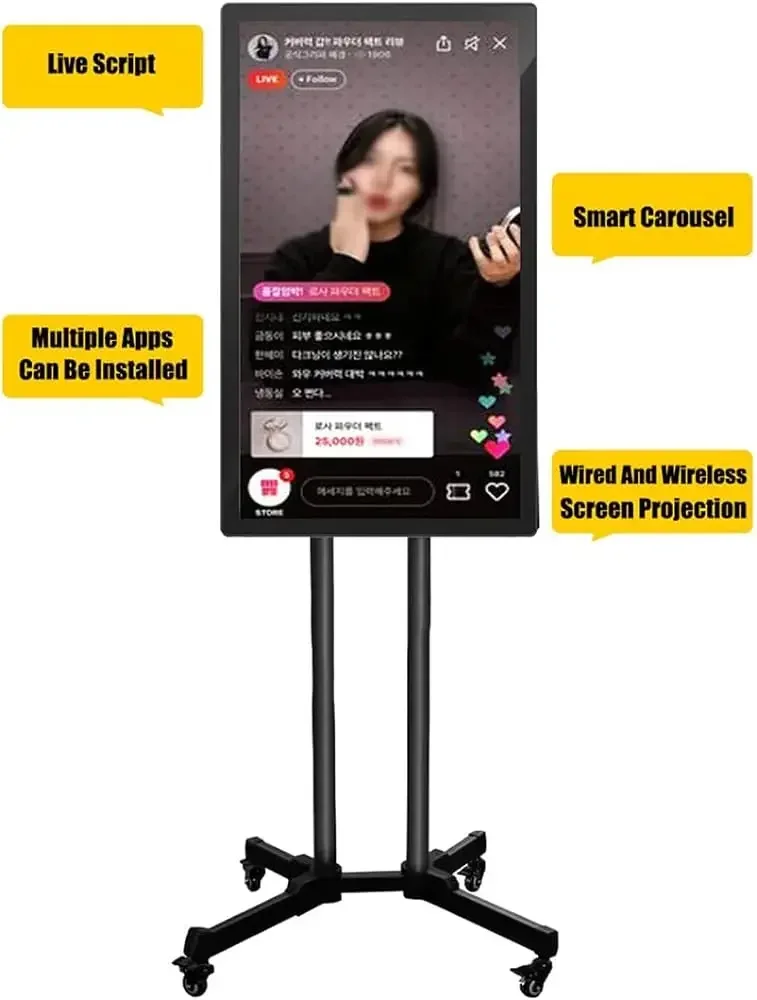 NUOVA telecamera Tiktok HD trasmissione video luce di riempimento teleprompter processore ad alta energia attrezzatura per lo streaming live intelligente