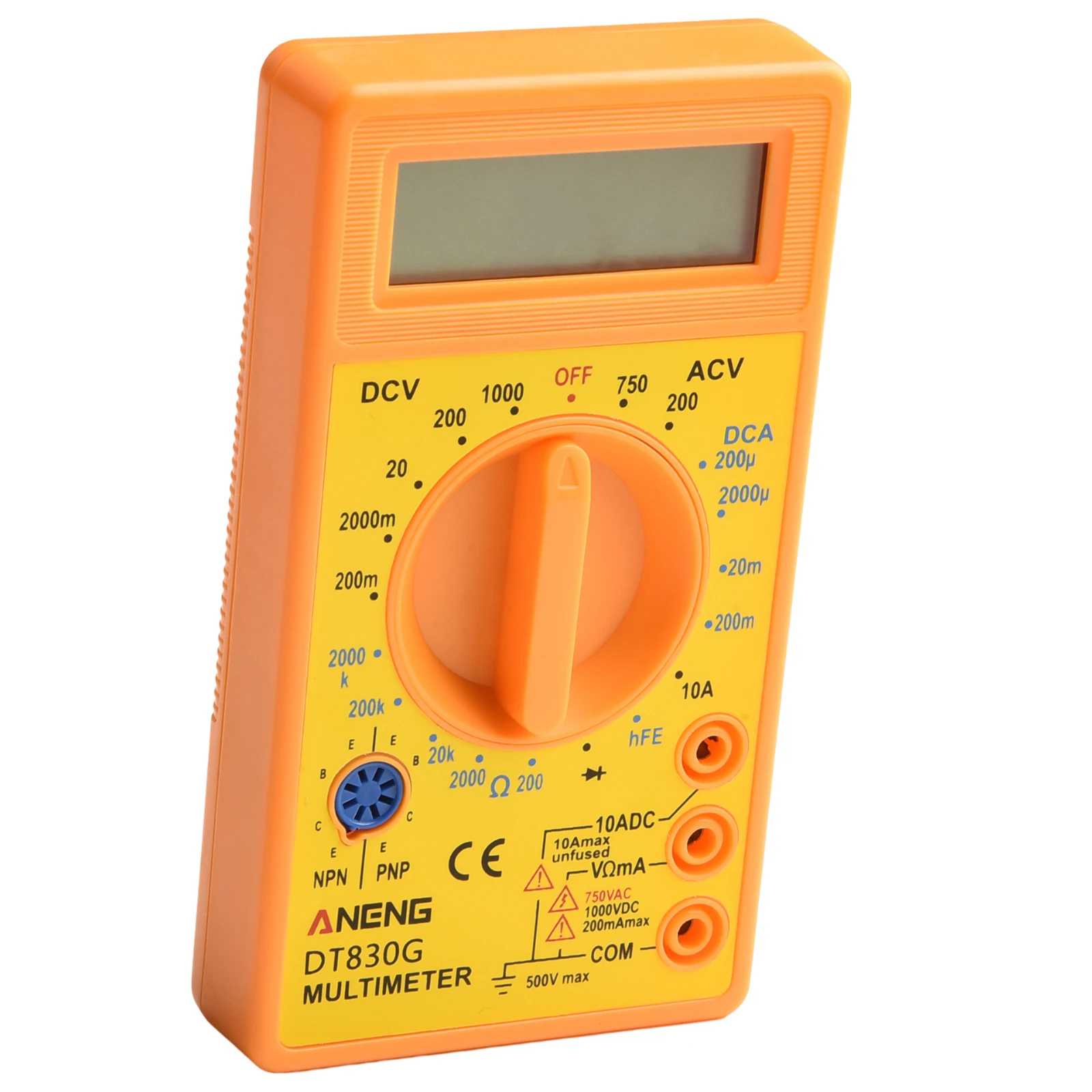 DT830G AC/DC LCD Digital Multimeter 750/1000V Voltmeter Ammeter Ohm Tester High Safety Handheld Meter Digital Multimeter