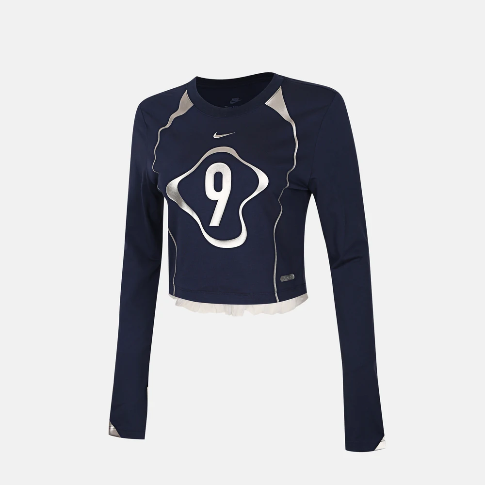 

Женская футболка с длинными рукавами NIKE AS W NSW LS CRP для спорта и отдыха IO0467-410