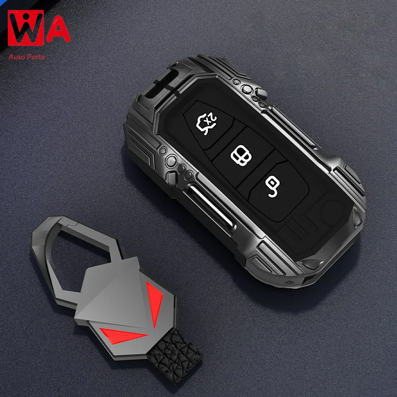 

Car Key Case Cover For Ford Fiesta Focus Mondeo Ecosport Kuga Fob Remote Key Case Protector Accessories Holder Shell Keychain