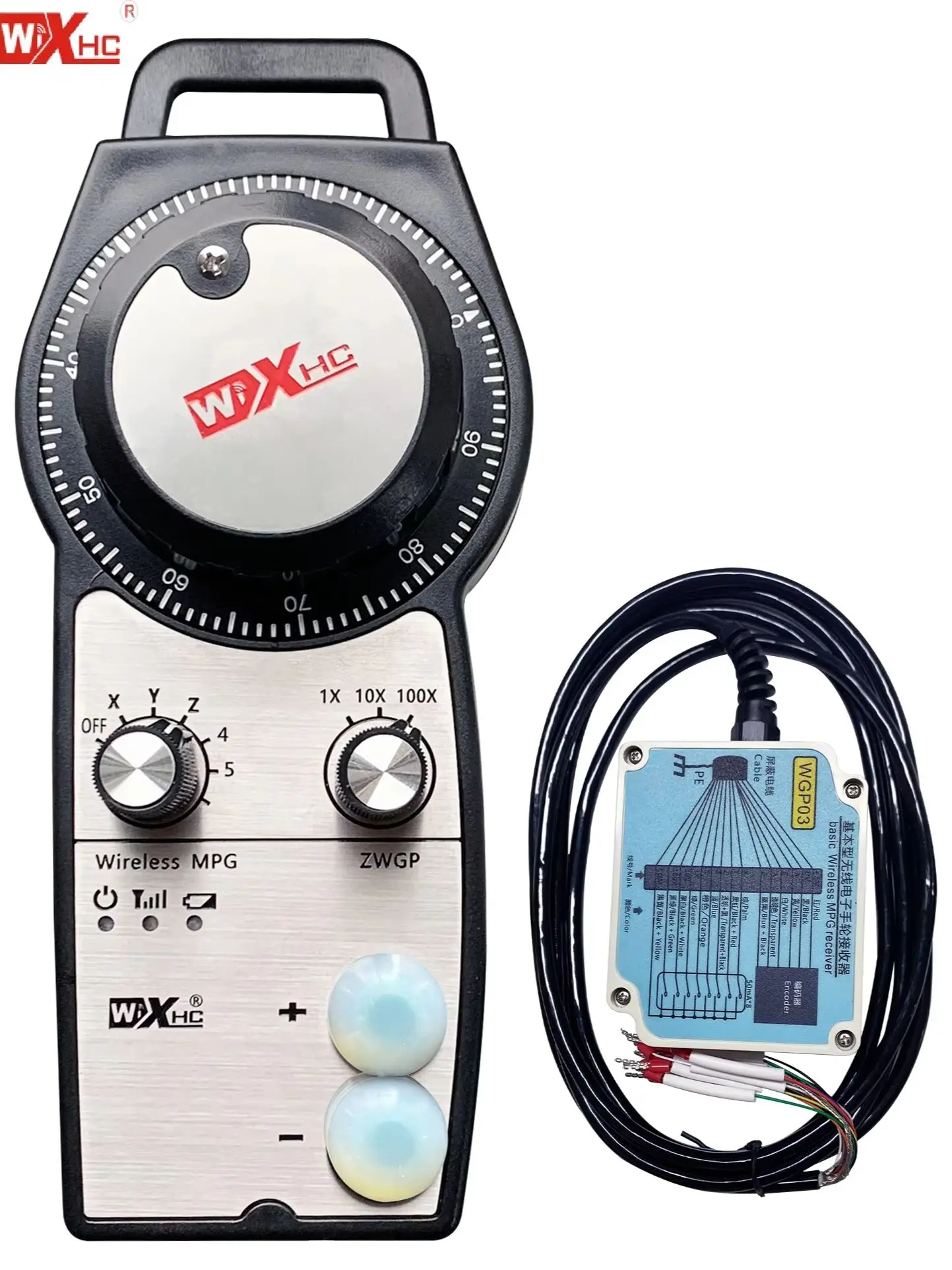 Wixhc ZWGP Wireless CNC Handwheel MPG Factory Direct Price 433MHz Pendant for Fanuc Siemens Mitsubishi Syntec CNC System