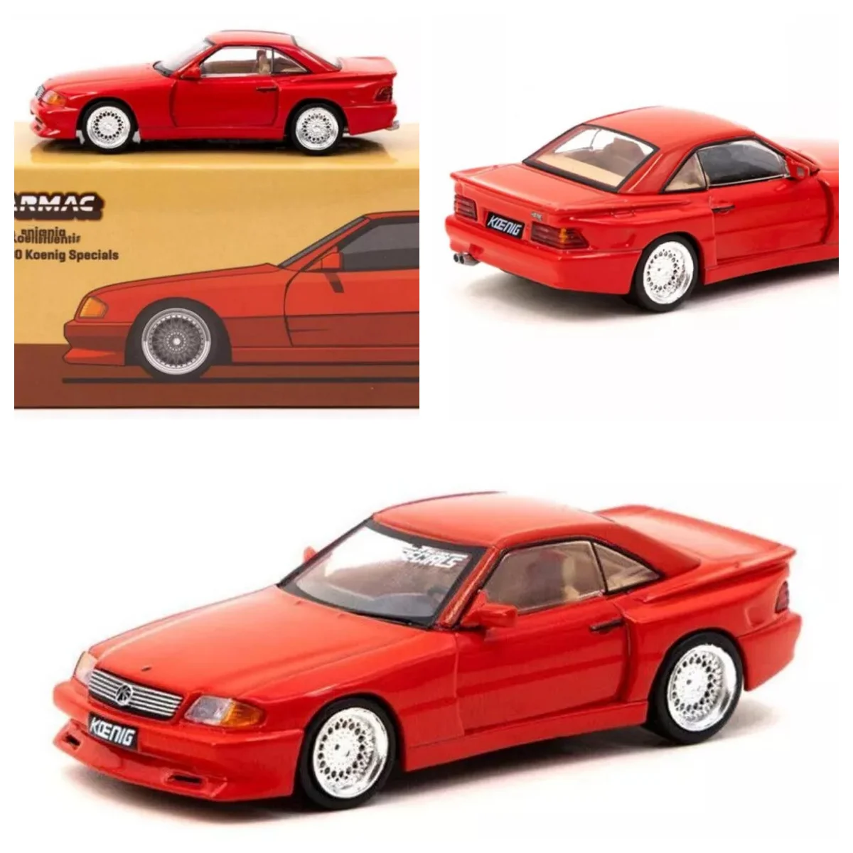 

MB SL 500 Koenig Special - Red - TARMAC 1:64 Model Car Collection Limited Edition Hobby Toys