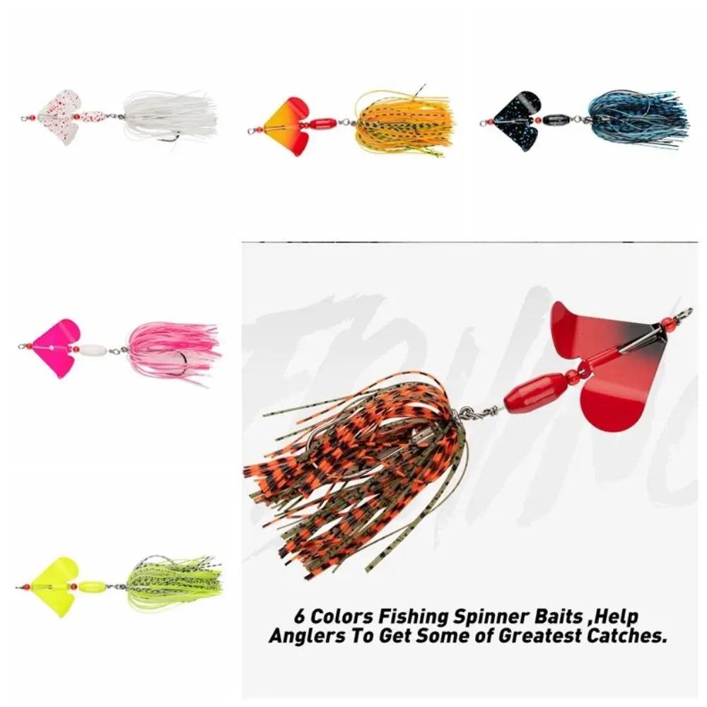 Metal Sequins Fishing Lure Blocking Grass Rotate Spinners Spoon Bait 19g Anti Hanging Spinner Bait Fishing Lure Fishing Tackles