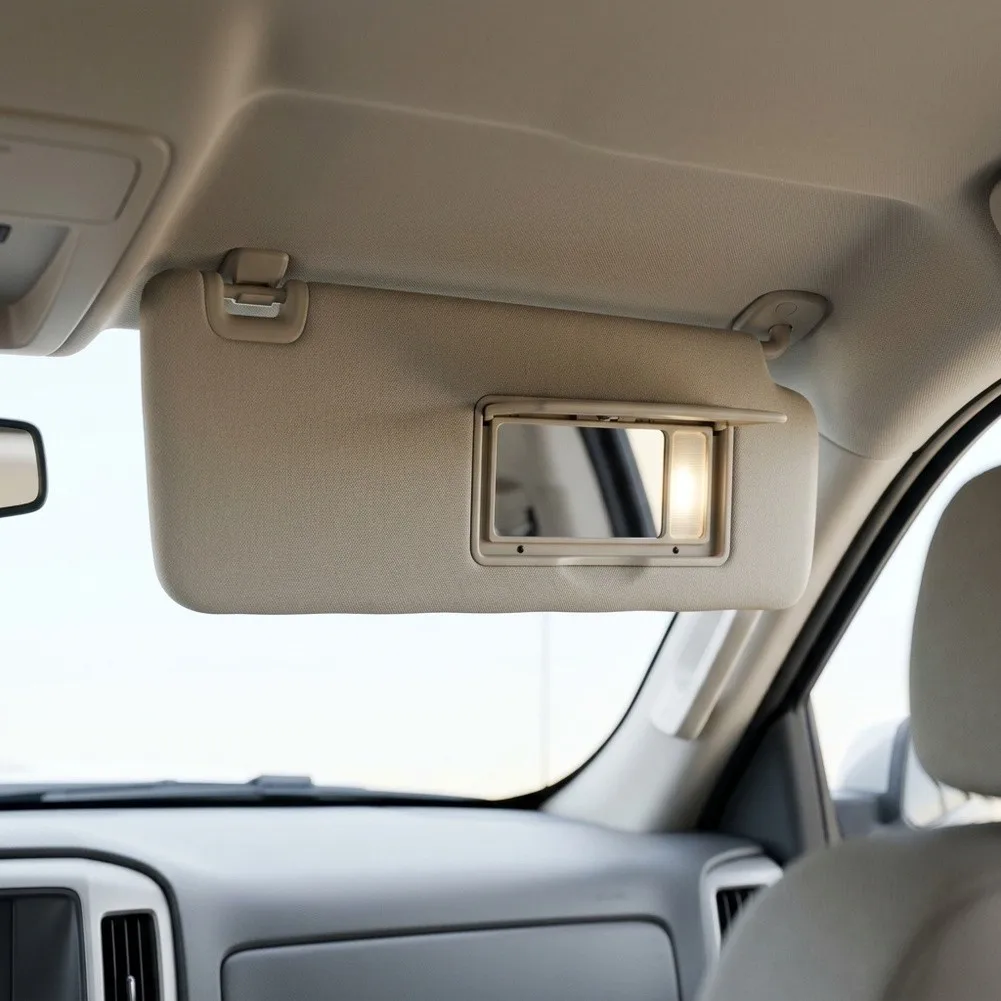 Sun Visor Right Passenger With Light Beige For Nissan Titan 2004-2024 For Armada For QX56 For Code 96400-EZ70B