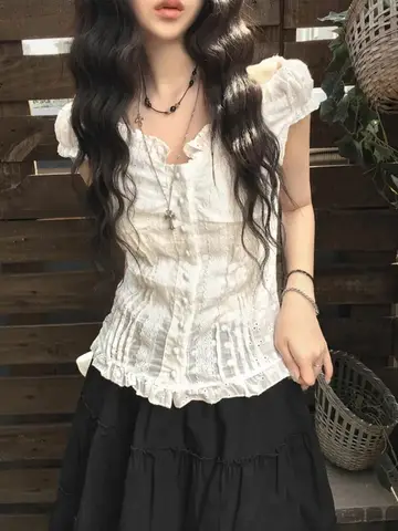 8 best sales romantisk blus - №1