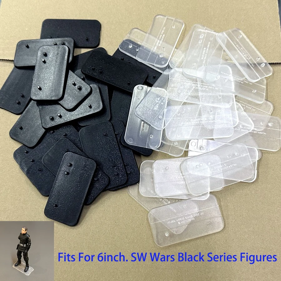 Lot Black & Clear Multi-Peg Stand Base Fits For 6inch Black Series Wars Legends Figures Accessories Model Display Toys