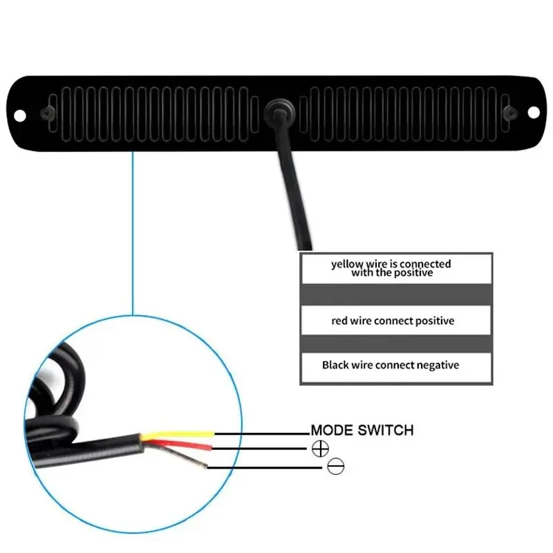 バッテリーなしの車とトラック用の緊急LEDライト,サイド警告灯,12v-24v