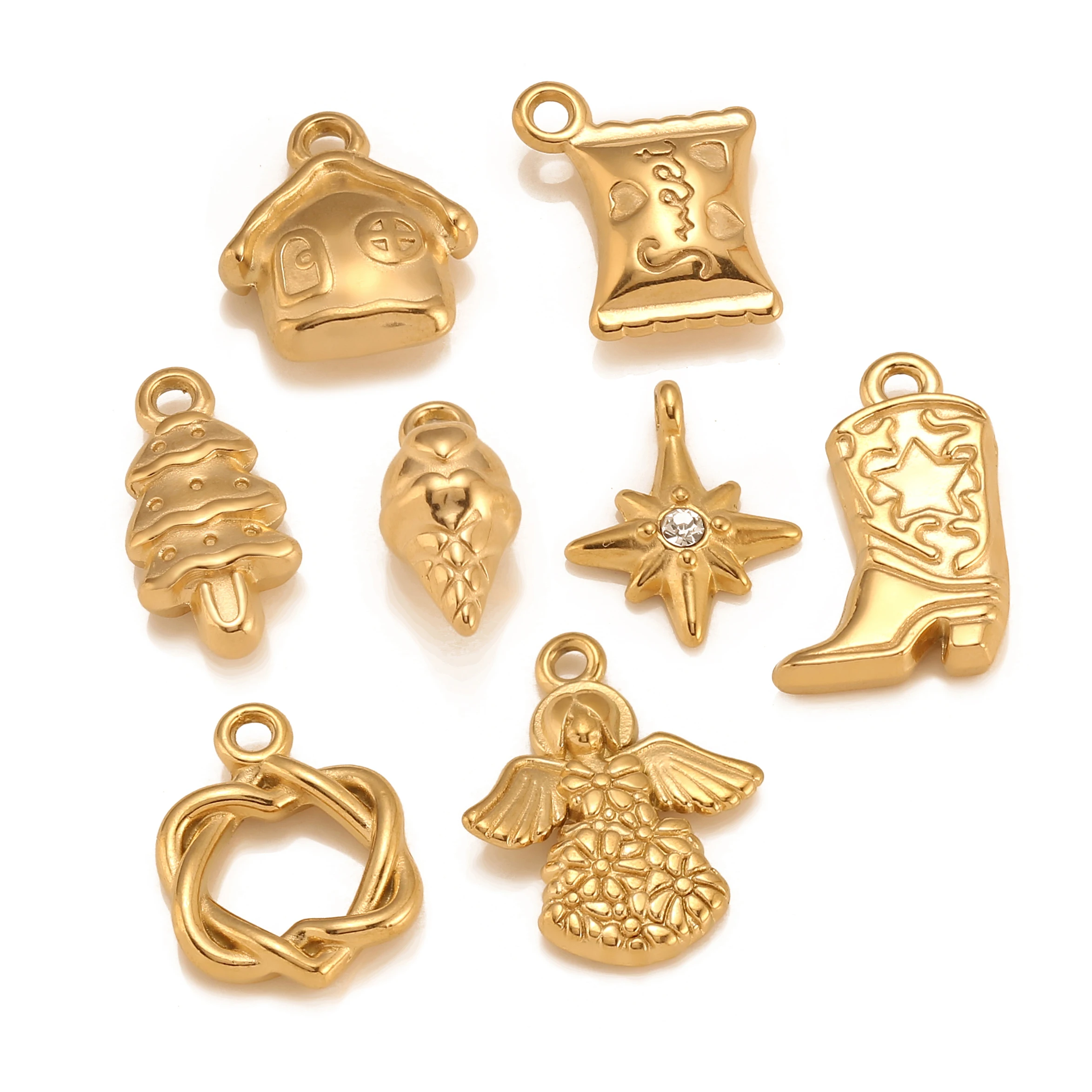 3 Teile/los Weihnachten Süßigkeiten/Weihnachtsbaum/Lebkuchen Bär/Schnee Haus Charms Anhänger Für Armband Halskette Ohrringe DIY schmuck Machen – Detail 5
