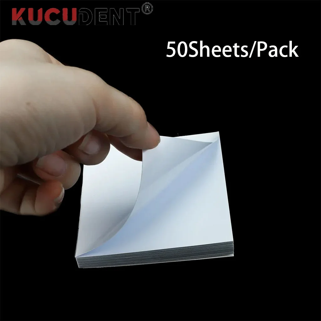 Kucuduent 50 folhas/pacote descartável papel de mistura dental cimento em pó almofada mista s/m/l branco espessamento laboratório odontológico consumível