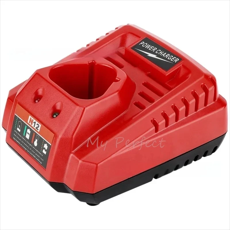 เครื่องชาร์จแบตเตอรี่สำหรับมิลวอกี M12 N12 แบตเตอรี่ลิเธียมไอออน 3A ชาร์จเร็ว เปลี่ยนอุปกรณ์ชาร์จเร็ว อุปกรณ์เสริมทดแทน
