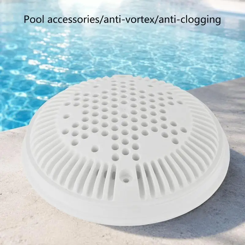 Round Pool Drain Cover for Spa or Swimming Pool, ABS Cover with Side Openings, 20.5 Main Drain Cover for Debris Control and