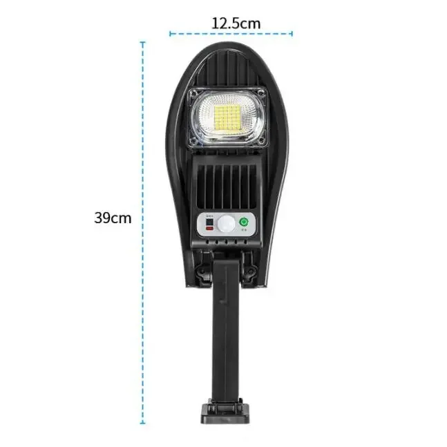 Luzes solares LED para exterior, jardim, rua luz, sensor de movimento, controle remoto, luz de parede impermeável para garagem, holofote