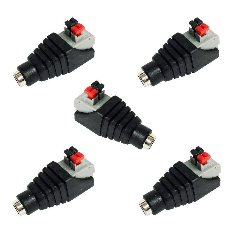 U55C DC12V Female Power Connectors Barrels to Pressure Terminal Adapter for Gadgets