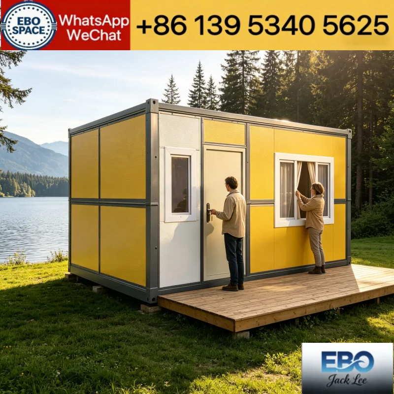 Factory Wholesale Foldable Prefab Container House Quick Assembly Portable Modular Building For Office Camp Dormitory