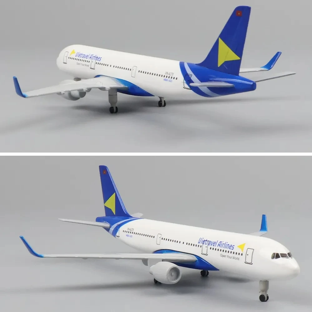 Samoloty zabawkowe 321 1:400 20CM Vietnam Airlines A321 odlewany ze stopu Model samolotu z podwoziem Model do pokoju kolekcjonerskiego