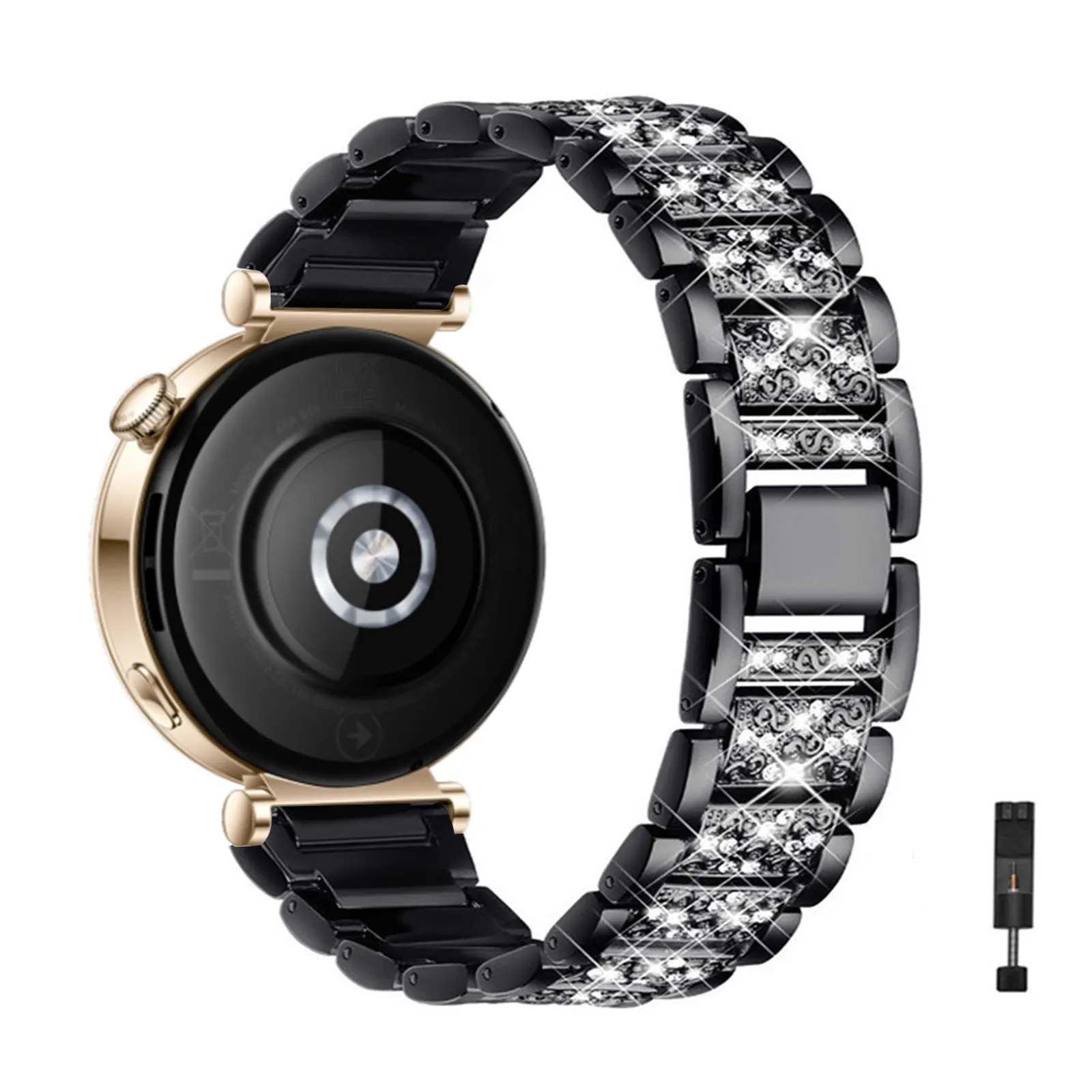 

Diamond Bands for Huawei Watch GT 4 41mm Band, Glitter Metal Strap for Women
