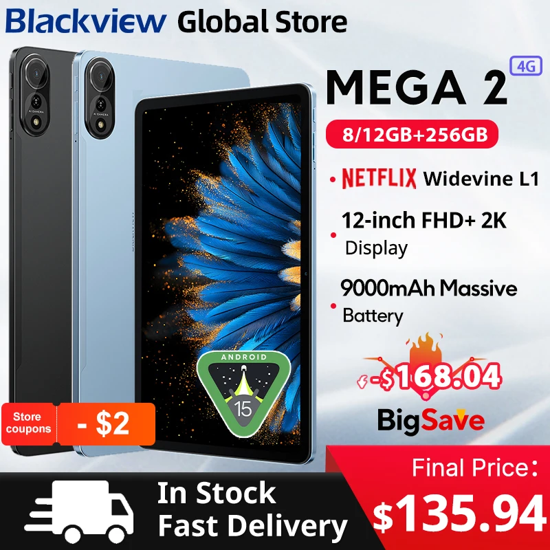 Blackview MEGA 2 Tablets 12 дюймов