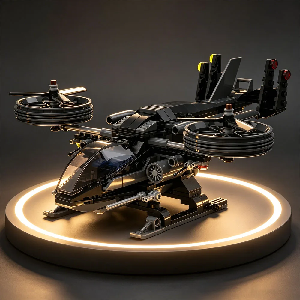 214-teiliges MOC Avatars Hubschrauber Kevinbrickfr Creator Modellbausatz Ideenvolle Lernspielzeuge Weihnachts- und Festgeschenke