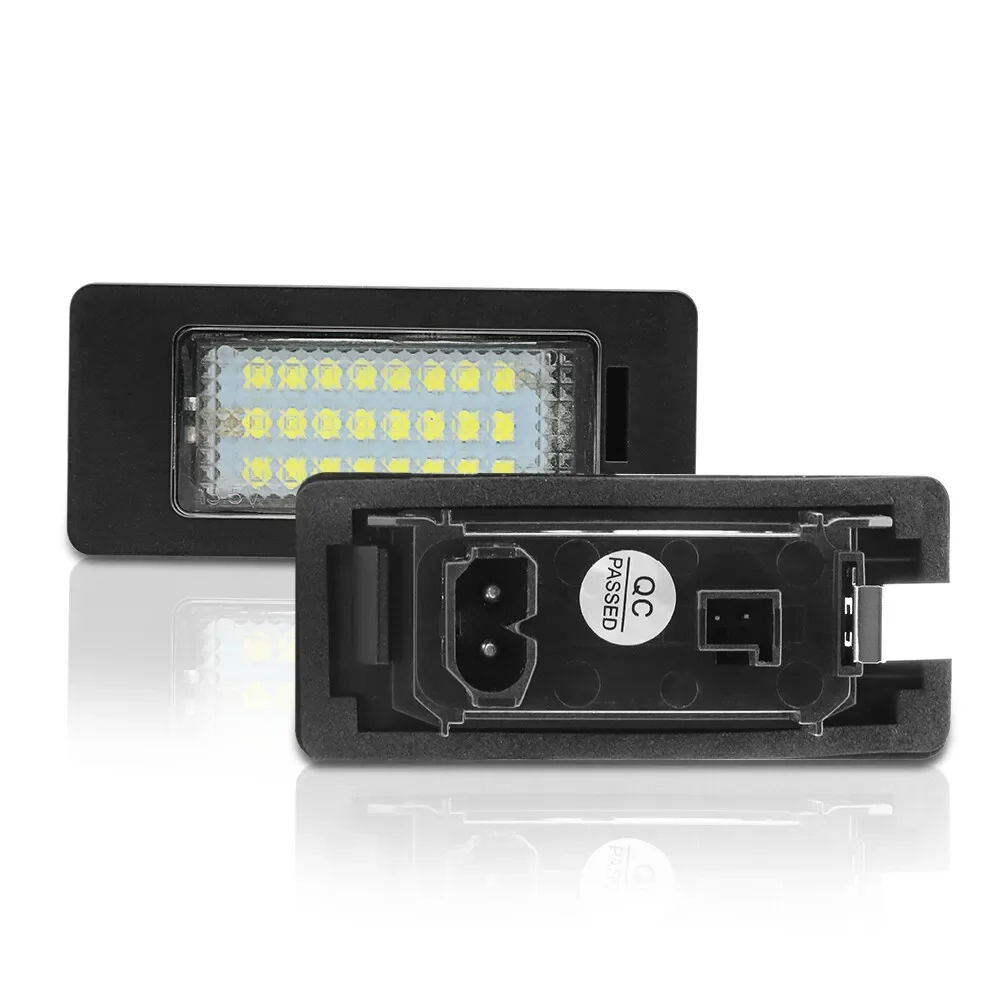 For BMW E39 E60 Number License Plate Lights 2pcs Error Free 24Led Canbus Car License Plate Light for bmw E90 E91 E92 E93 325xi