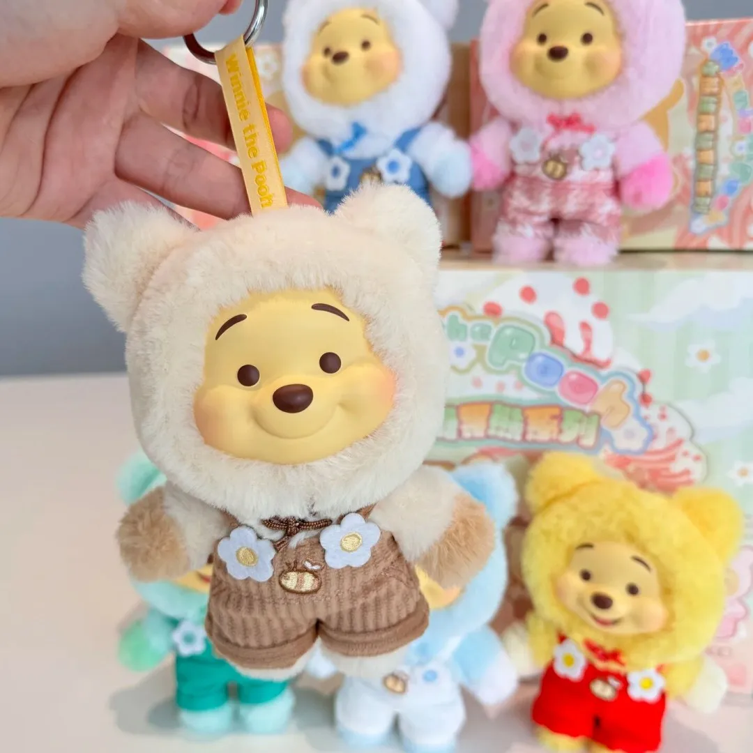 

Genuine Disney Winnie The Pooh Series Blind Box Vinyl Face Pendant Furry Pupu Bear Doll Fashion Trend Toy Kids Customized Gift