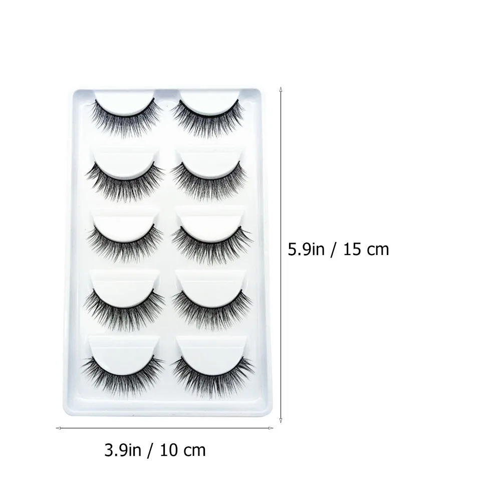 10 pares de cílios postiços design natural menina beleza cílios maquiagem acessório uso simples cosméticos cílios postiços profissional