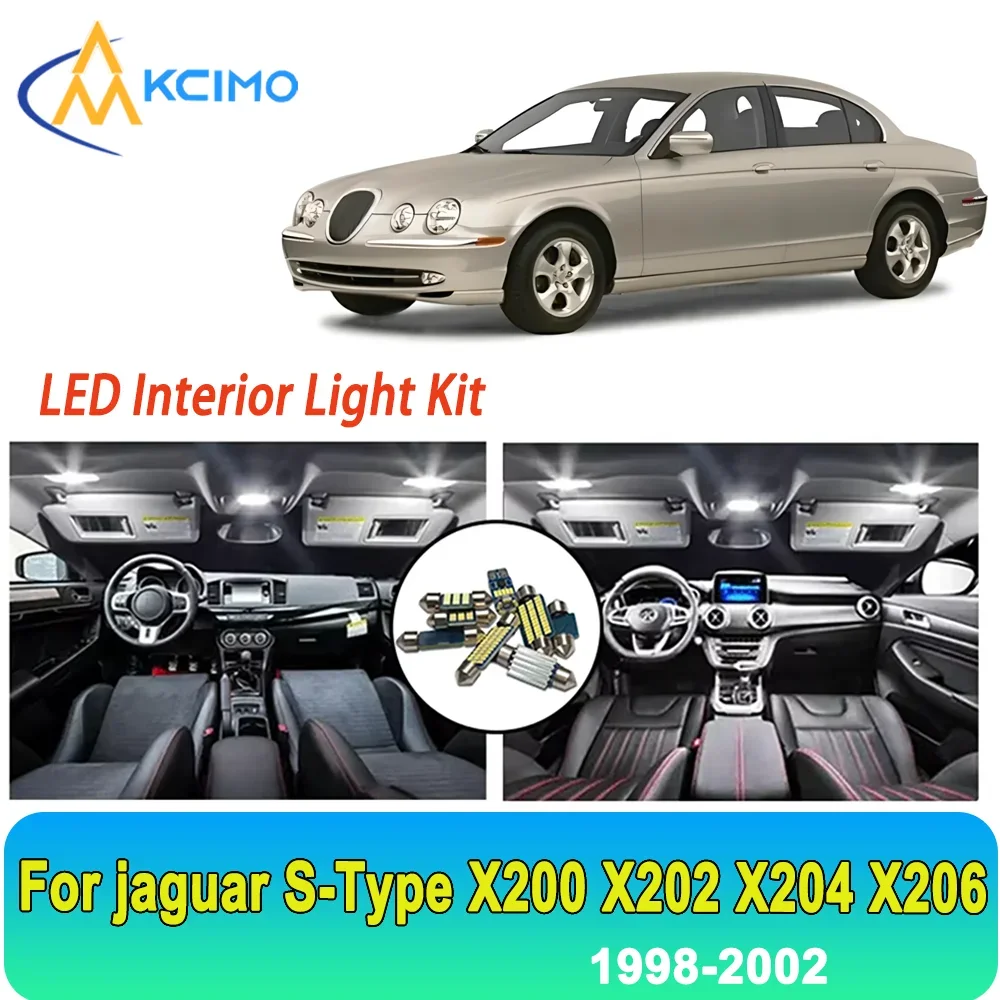 

New Light Bulb For jaguar S-Type X200 X202 X204 X206 (1998-2002) Premium Bright LED Interior Dome Map Trunk Light Kit Car Led