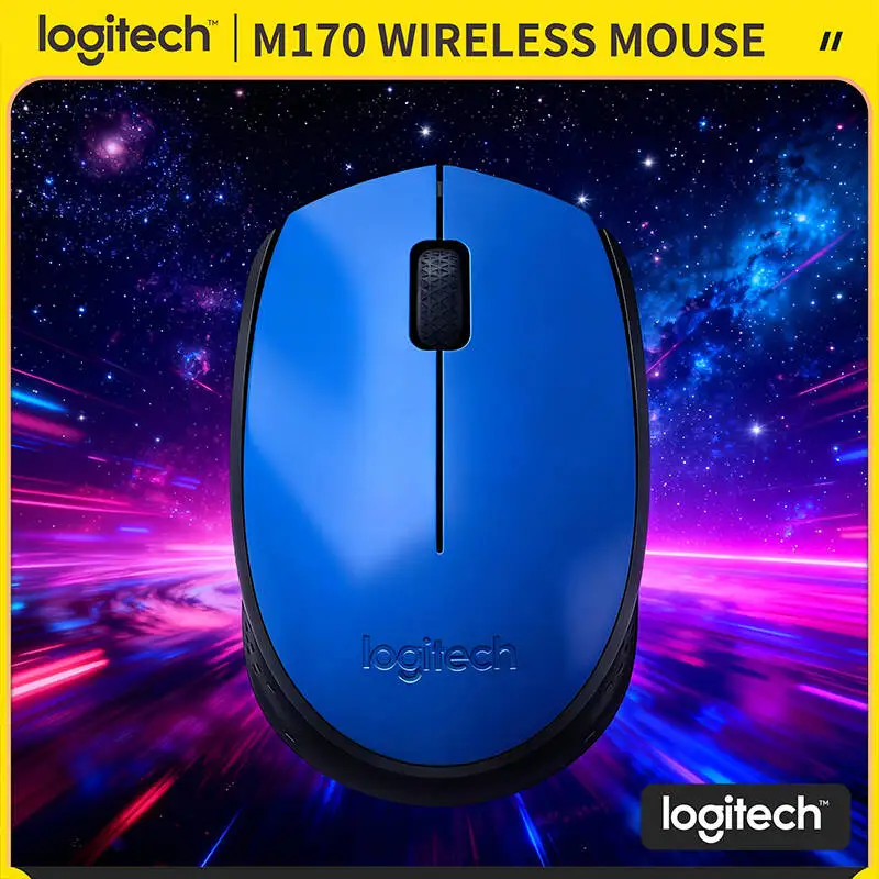 

Logitech M170 Wireless Mouse Ambidextrous Design 2.4GHz 12-Month Battery 10m Range Smooth Glide for Work Entertainment Play