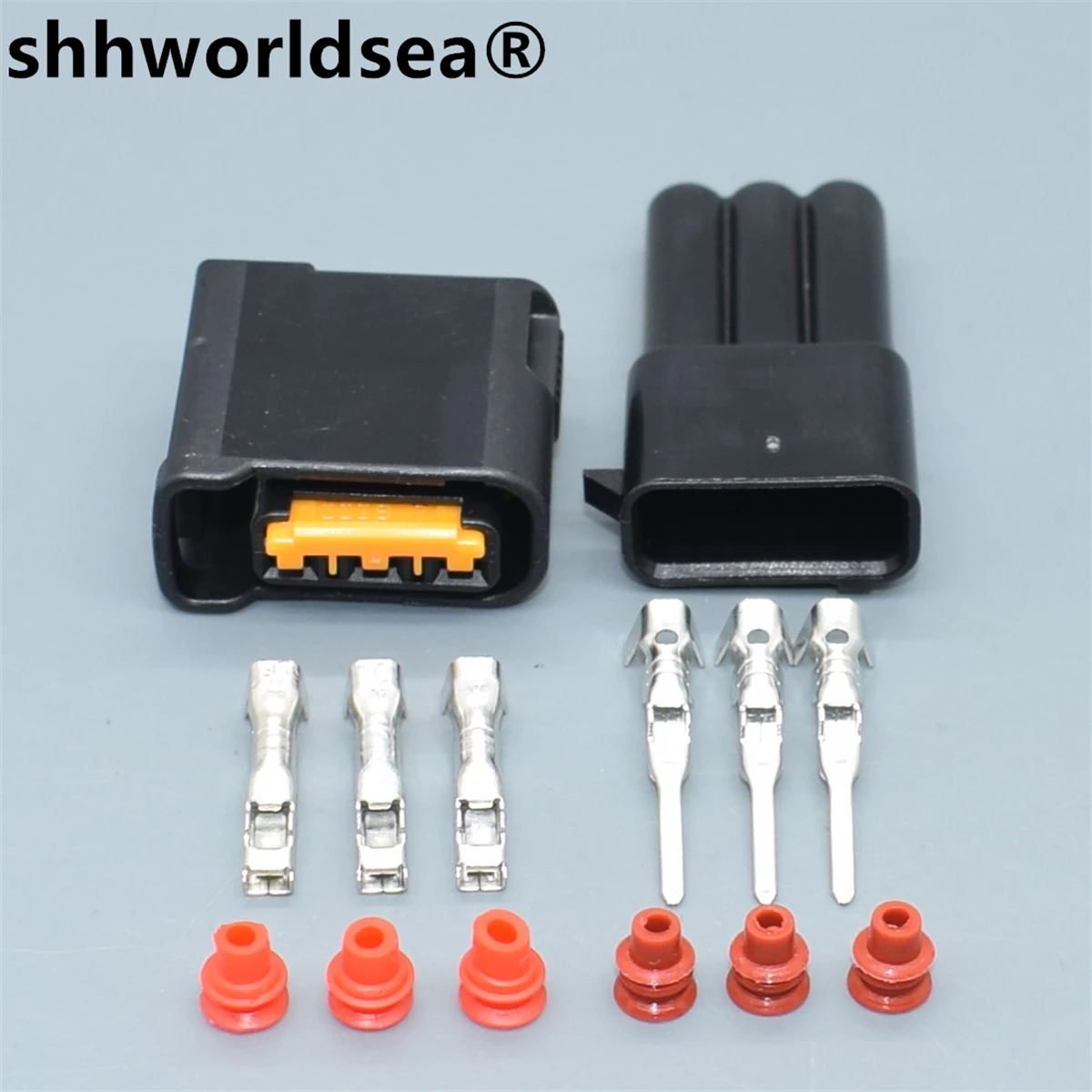 

shhworldsea 3 Pin male female auto connector FW-C-D3F-B FW-C-D3F Max Move Ignition Plug Coil Socket For Daihatsu Subaru