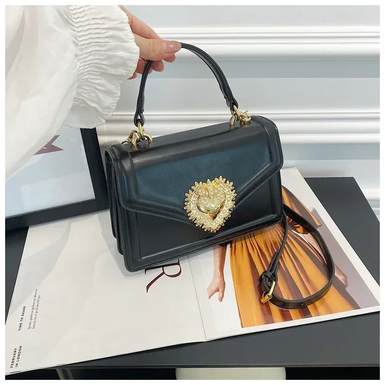 

Luxury Solid Color Clutch Bag Vintage Paris Fashion Crossbody Handbag Minimalist Designer Leather Tote For Casual Women