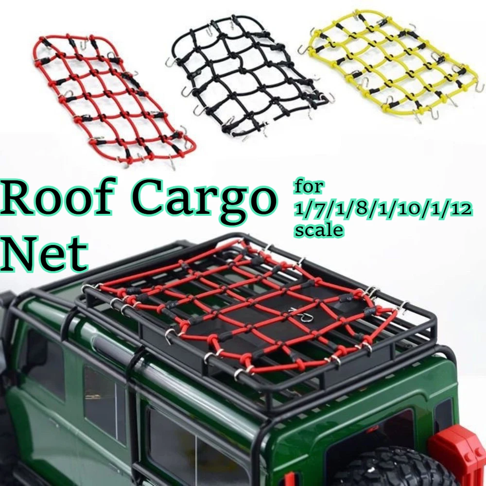 RC car Roof Cargo Net upgrade fitting for 1/7/1/8/1/10/1/12 scale simulated crawler custom size replacement spare accessories